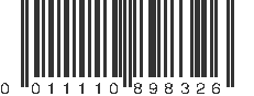 UPC 011110898326