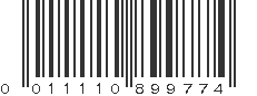 UPC 011110899774