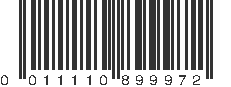 UPC 011110899972