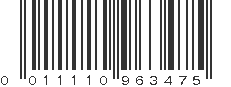 UPC 011110963475