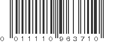 UPC 011110963710