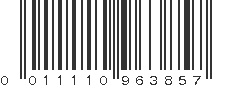 UPC 011110963857