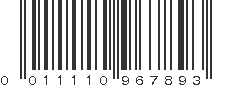 UPC 011110967893