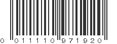 UPC 011110971920