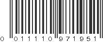 UPC 011110971951