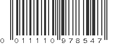 UPC 011110978547