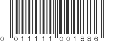 UPC 011111001886