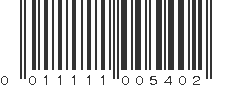 UPC 011111005402