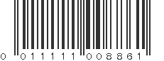 UPC 011111008861