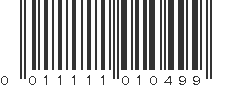 UPC 011111010499