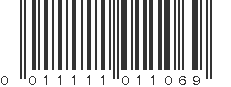 UPC 011111011069