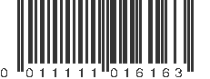 UPC 011111016163