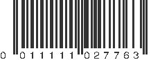 UPC 011111027763