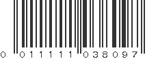 UPC 011111038097