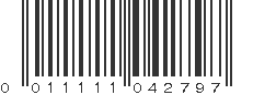 UPC 011111042797