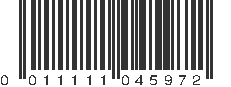 UPC 011111045972