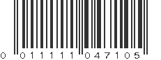 UPC 011111047105