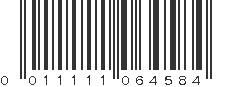 UPC 011111064584