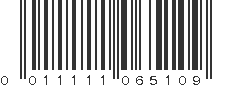 UPC 011111065109