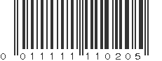 UPC 011111110205