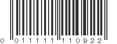 UPC 011111110922