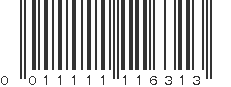 UPC 011111116313