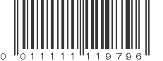 UPC 011111119796