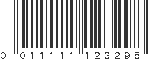 UPC 011111123298