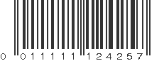 UPC 011111124257