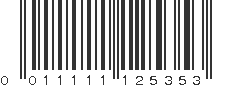 UPC 011111125353