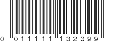 UPC 011111132399