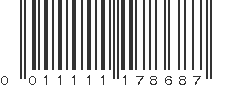 UPC 011111178687