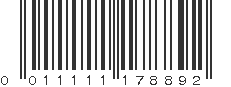 UPC 011111178892