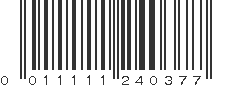 UPC 011111240377