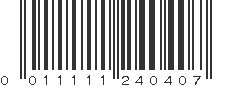 UPC 011111240407