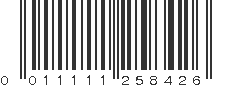 UPC 011111258426