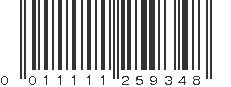 UPC 011111259348