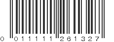 UPC 011111261327