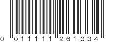 UPC 011111261334