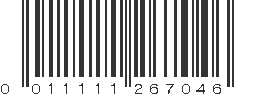 UPC 011111267046