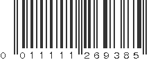 UPC 011111269385