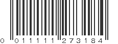 UPC 011111273184