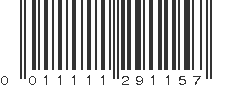 UPC 011111291157