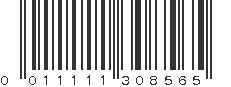 UPC 011111308565