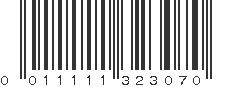 UPC 011111323070