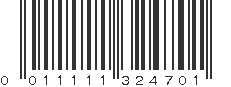 UPC 011111324701