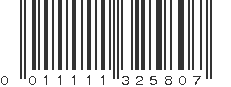 UPC 011111325807