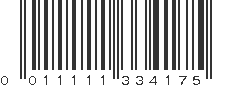 UPC 011111334175