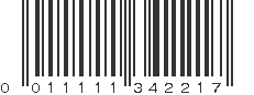 UPC 011111342217