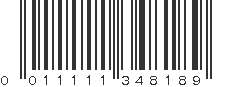 UPC 011111348189